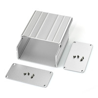 Leihuit htwood — boîte de projet électronique, boîtier en aluminium pour amplificateur d'instruments en PCB, DIY, 3.94x3.94x1.97 pouces (LxWxH)