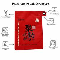 Sachet d'emballage personnalisé imprimé pour tisanes, avec languette de suspension, qualité alimentaire, souple, OEM ODM