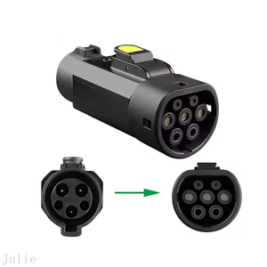 อะแดปเตอร์ประเภท1-2 EV ชนิดอะแดปเตอร์ชาร์จยานพาหนะไฟฟ้า J1772กับซ็อกเก็ต IEC62196เสียบปลั๊ก T1เพื่อ T2ขั้วต่อเครื่องชาร์จ EV - Product Image 2