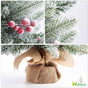 Vente en gros <span class=keywords><strong>de</strong></span> mini <span class=keywords><strong>sapin</strong></span> <span class=keywords><strong>de</strong></span> <span class=keywords><strong>Noël</strong></span> artificiel floqué <span class=keywords><strong>de</strong></span> 20 pouces avec LED, <span class=keywords><strong>petit</strong></span> <span class=keywords><strong>sapin</strong></span> <span class=keywords><strong>de</strong></span> <span class=keywords><strong>Noël</strong></span> avec support pour décoration intérieure - Product Image 3