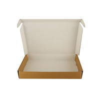 Boîte en carton ondulé en kraft avec impression CMJN sur mesure, boîte d'emballage pour petits cadeaux, boîte d'expédition postale express