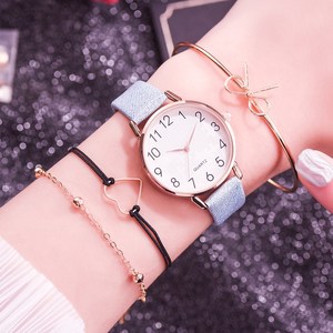 4 pezzi Set Top Style moda <span class=keywords><strong>donna</strong></span> cinturino in pelle di lusso <span class=keywords><strong>orologio</strong></span> da polso al quarzo <span class=keywords><strong>orologio</strong></span> da <span class=keywords><strong>donna</strong></span> abito da <span class=keywords><strong>donna</strong></span> Reloj Mujer <span class=keywords><strong>orologio</strong></span> <span class=keywords><strong>nero</strong></span> - Product Image 4