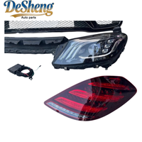 Soporte Técnico para Mercedes-Benz S350, S400, S450, Kit de Conversión Exterior a S63 AMG, Parachoques, Faros LED, Alerón Trasero