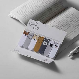 Paper Memo <b>Pad</b> Cute Pet Cartoon Cute Cat and Dog Series Convenience Stickers Account Decorative Tags - Product Image 1