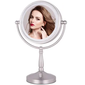 메이크업 거울 테이블 스타일 dersing 테이블을위한 터치 디머 조명이있는 LED 화장대 거울