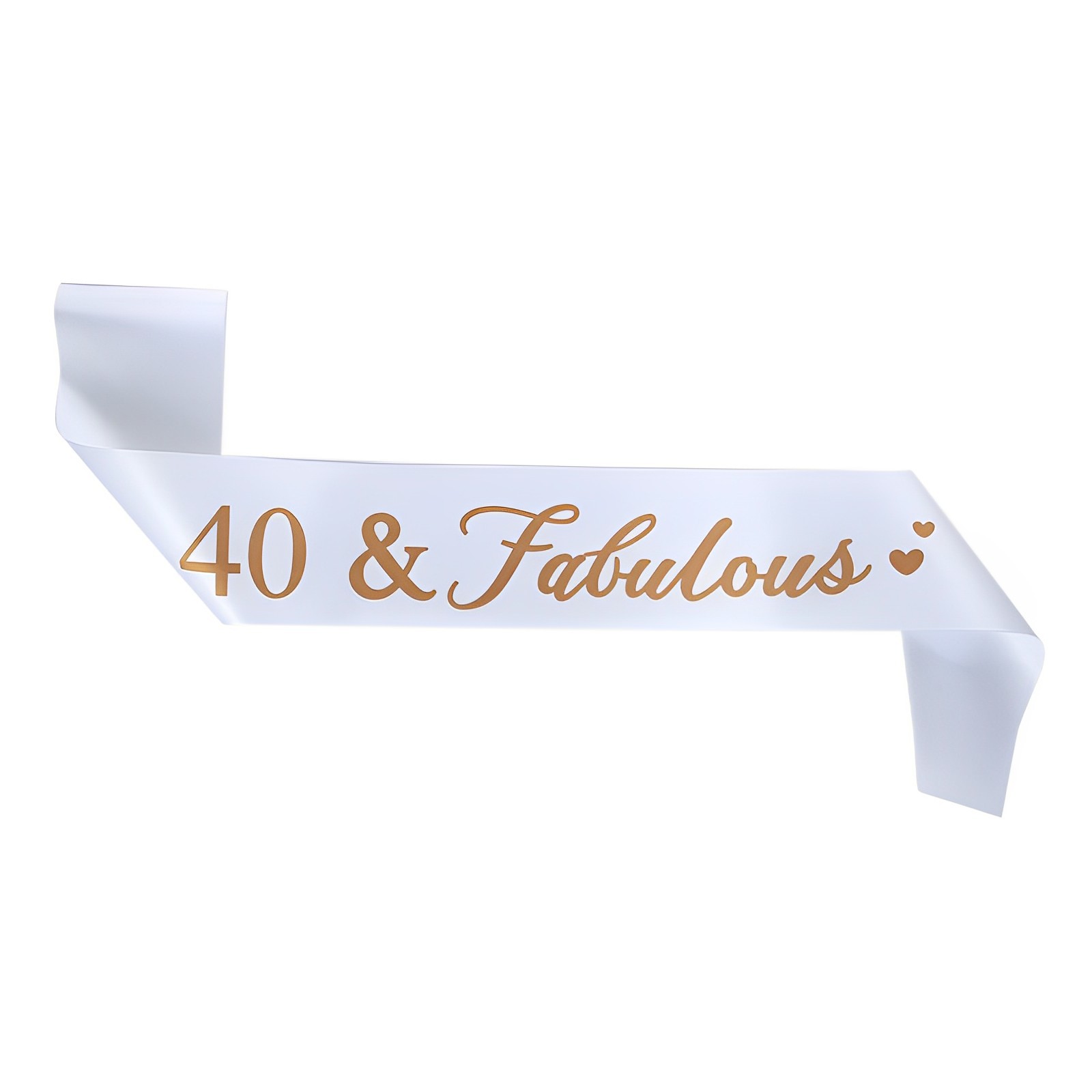 Lettere bianche e dorate: 40