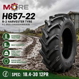 Neumático para Cosechadora MORE H657-22 18.4-34 R-2, 1703mm DE, 467mm de Ancho, Autolimpiable, con Nueva Cámara de Aire para Terrenos Húmedos - Product Image 1