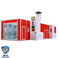 Cabine de peinture écologique 18KW avec chauffage électrique, éclairage LED et éclairage antidéflagrant 80 ℃   Température de cuisson pour la peinture automobile