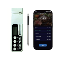 Sonde de température alimentaire sans fil étanche haute précision 0,1°C, réponse rapide, plage 0-100°C pour la cuisson au barbecue