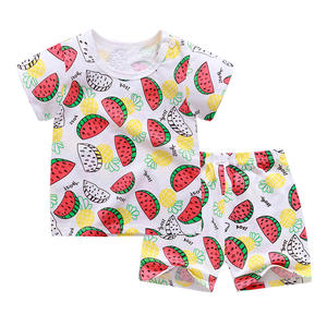 Conjunto de Ropa para Niños, Manga Corta, Venta al por Mayor, Camiseta de Algodón para Bebé, Pantalones Cortos, Conjunto de 2 Piezas - Product Image 4