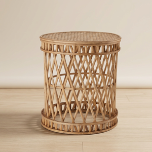 Tabouret minimaliste en bambou, fabriqué à 100 % à partir de bambou naturel, avec un design écologique et des lignes épurées et simples. - Product Image 2