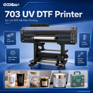 High Speed <b>A1</b> 60cm Roll to Roll UV Dtf Crystal Label <b>Printer</b> 3 Head I3200 I1600 Ab Film Sticker Transfer Printing Machine - Product Image 1