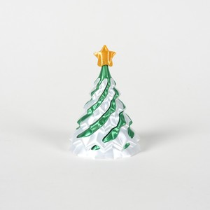 3D Printed Swirl Christmas <b>Tree</b> with Star Topper White Blue <b>Spiral</b> Stress Relief Desk Decor - Product Image 4