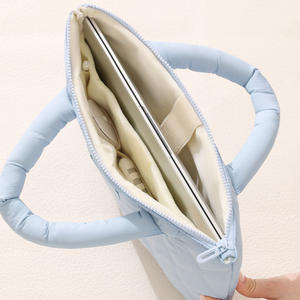 Sac pour ordinateur portable Beilian 14 pouces en nylon antichoc pliable avec poignée Bleu Gris Rose Beige Hiver 2025 - Product Image 2