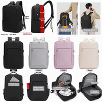 Sac à dos pour ordinateur portable, grande capacité, extensible, imperméable, Oxford, personnalisable avec logo, pour affaires, voyages, école, étudiants, vente en gros