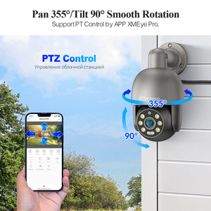 32通道智能4K半球型闭路电视系统8MP Wifi Ptz摄像机红蓝光报警器，适用于室内室外安全，提供云数据 - Product Image 2