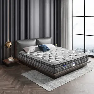 Оптовая продажа поставщиков производства Карманный спиральная пружина кровать матрас мягкий матрас для двуспальной кровати