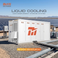 Sistema de Almacenamiento de Baterías BESS de 20 Pies, 5 MWh, 3 MWh, LiFePO4, con Refrigeración Líquida, en Contenedor, para Plantas de Energía Solar a Gran Escala