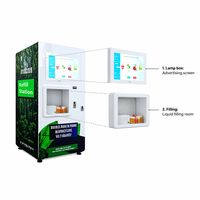 Máquina Expendedora de Detergente Líquido de Autoservicio en China, SDK, Código QR, Cambio de Monedas, Capacidad de 600L, 4G LTE, Software de Gestión de Inventario