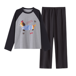 Conjuntos de Pijamas B82264 Primavera Otoño e Invierno <span class=keywords><strong>con</strong></span> Relleno en el Pecho, Conjunto de Manga Larga <span class=keywords><strong>con</strong></span> Dibujos Animados para Mujer - Product Image 5