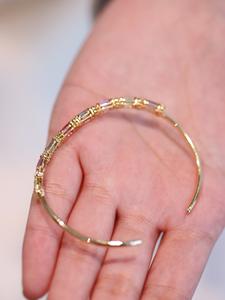 เครื่องประดับสั่งทำพิเศษ กำไลทองแท้ 9k 10k 14k 18k ทองคำขาว ทองคำชมพู ทองคำเหลือง ผลิตจากเพชร/อัญมณีในห้องปฏิบัติการโดยโรงงานผลิต - Product Image 4