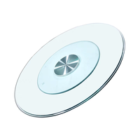 30-60 cm gehärtetes Glas rotierend Lazy Susan Plattenspieler Platte Sicherheits glas 40 "gehärtetes Glas Lazy Susan Turntable Esstisch