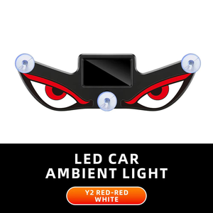 Luz LED Triangular para Ventana de Coche, Ojo de <span class=keywords><strong>Diablo</strong></span>, Luz de Advertencia, Montaje con Ventosa, Luz Decorativa para Ventana - Product Image 5