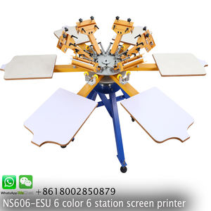 Machine d'impression sérigraphie carrousel 4-6-8 imprimante écran couleur - Product Image 3