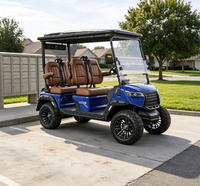 Voiturette de golf pour le transport communautaire avec sièges luxueux, toit ciel étoilé, son surround et longue autonomie de la batterie