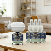 Kit apaisant aux phéromones pour animaux de compagnie anti-anxiété - Collier apaisant + Spray + Diffuseur + Gel pour chiens et chats, aide comportementale pour soulager le stress