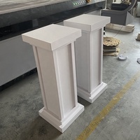 Colonne romaine carrée blanche en PVC décorative pour table de gâteau BJ210511-109, fournitures pour mariages, événements, hôtels, prix d'usine