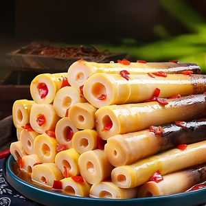 Internet người nổi tiếng đề nghị măng nướng đóng hộp nước bảo quản cay ngâm đồ ăn nhẹ 500g tiktok thực phẩm ăn liền - Product Image 3