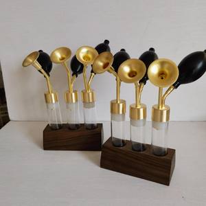 60ml nuovo design <span class=keywords><strong>profumo</strong></span> di rame caffè odore bottiglia 3 pezzi con telaio in legno Set ottone odore bottiglia di incenso - Product Image 4