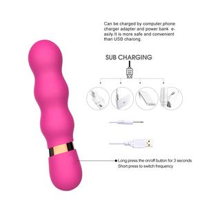 Kleine USB wiederauf ladbare 5 verschiedene Arten Mini leistungs starke <span class=keywords><strong>Dildo</strong></span> Mastur bator vibrierende Kitzler Vibrator für weibliche Paar männlich am besten - Product Image 3