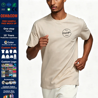 Camiseta Deportiva para Hombre, Elástica, Holgada, Transpirable, Ecológica, con Parche Bordado Personalizado, Clásica, Antiarrugas