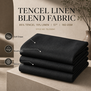 Tissus en lin Tencel pour vêtements féminins, tissu mélangé Tencel, vente directe d'usine, échantillon gratuit, livraison incluse - Product Image 6