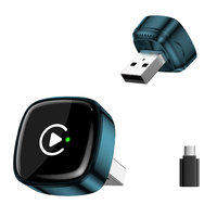 Adaptador Inalámbrico Carplay USB Tipo-C X1600 2 en 1 Azul Marino, Adaptador Carplay Inalámbrico, Dongle Android Auto Tipo C para VW MQB