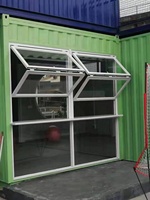 Ventanas Abatibles Verticales de Aluminio Modernas de Gran Capacidad Suifu, Vidrio Low-E con Aislamiento Térmico, 5 Años de Garantía, para Cocina de Villa