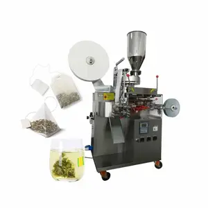 Automatic Organic Tea Bag Packing Machine Triangle Pyramids Tea Bag With Outer Envelop Packing Machine