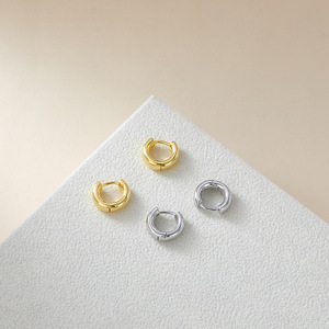 Korean Fashion Trendy Fine Hoop Earrings 925 <strong>Silver</strong> Stamped <strong>Huggie</strong> for Women-Wholesale - Product Image 3