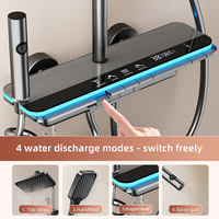 Meilleure vente en stock : Ensemble de douche thermostatique à touches piano, 4 modes, 4 sorties, jet doux, chromé – Le favori d'Europe et d'Amérique