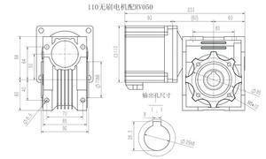 <span class=keywords><strong>12v</strong></span> 36v 48v 72v 1000w 브러시리스 DC 모터 600w 1kw 1.5kw 2kw 110mm 20-267r/분 블DC 웜 Nmrv 기어 모터 영구 자석 - Product Image 4