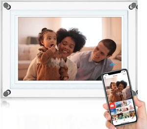 <span class=keywords><strong>Tablette</strong></span> tactile intelligente à écran LCD 10 pouces <span class=keywords><strong>cadre</strong></span> wifi électronique en acrylique partage facile d'images vidéo avec contrôle de l'application Frameo - Product Image 2