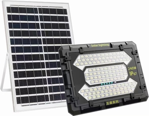 LED Solar <b>Flood</b> <b>Light</b> 180W Lens IP67 Outdoor Garden Lighting Surface Mounted Plastic Body CE Certified - Product Image 4