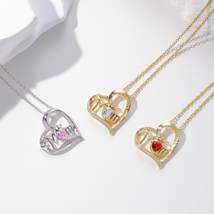 Pendentif Cœur pour Maman, Symbole de l'Amour Maternel, Pendentif Mère-Fille, Cadeau pour la Fête des Mères - Product Image 3