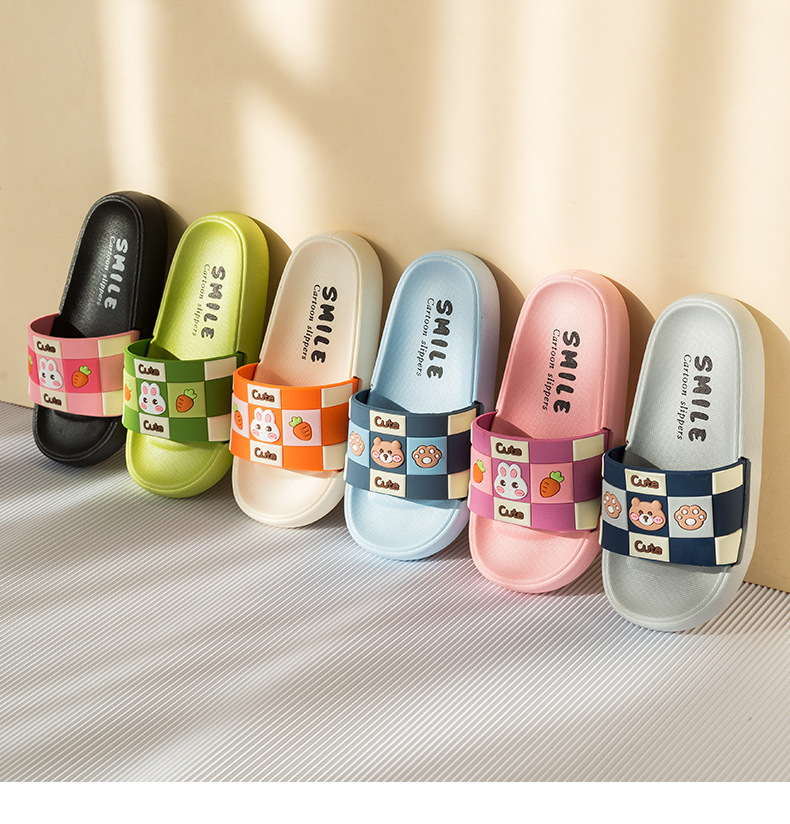Rabbit Kids Slippers 2023 Summer Children's Slides Indoor Outdoor Non-slip Cartoon Baby Sandals