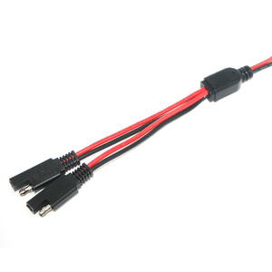 Kabel Ekstensi Y Splitter Konektor SAE 1 ke 2 Quick Disconnect 14AWG untuk Pengisi Daya Baterai - Product Image 4