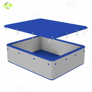Piscina Inflable Grande, Resistente, para Niños y Adultos, de Uso Comercial, Personalizable, Portátil, para Exteriores, con Tecnología Drop Stitch DWF, Color Verde - Product Image 2