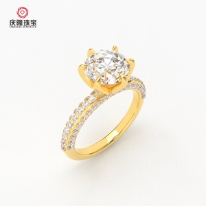 Diamond Band <b>Ring</b> Women Wedding Lab Grown Diamond IGI Certified PT950 Double <b>Rings</b> for <b>Couple</b> Party & Anniversary Classic - Product Image 2