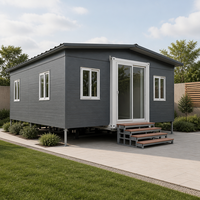 Maison conteneur préfabriquée à panneaux sandwich au design moderne, maison modulaire légère en acier, mobile, pour poste de garde